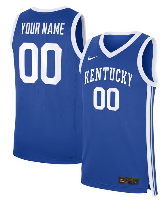 Youth Kentucky Wildcats ACTIVE PLAYER Custom Blue Stitched Basketball Jersey